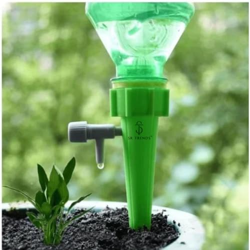 SR Trends Self-Watering Plant Spikes – Automatic Drip Irrigation System for Indoor & Outdoor Plants, Adjustable Water Flow, Easy to Use & Eco-Friendly (6) - Image 1