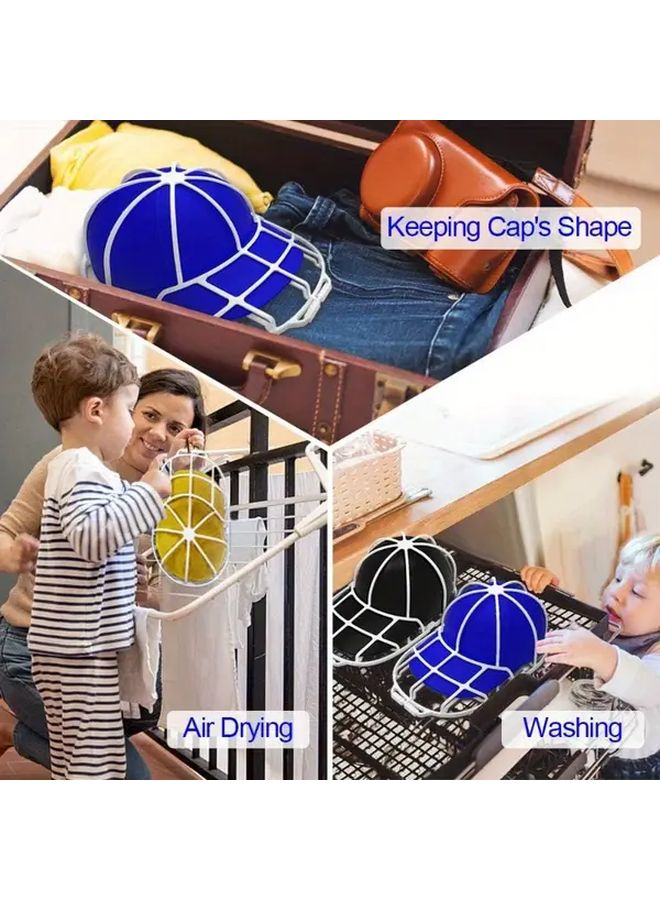 2pcs Black Hat Cleaner Rack for Washing Machine Dishwasher with Air Drying Storage - Image 1
