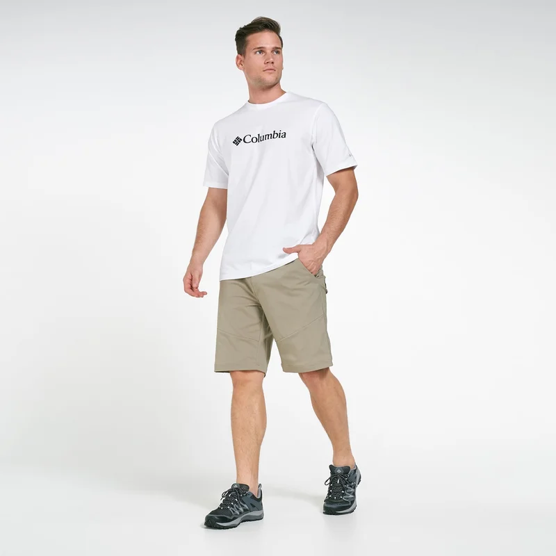 Columbia White CSC Basic Logo T-Shirt for Men | Best Price UAE