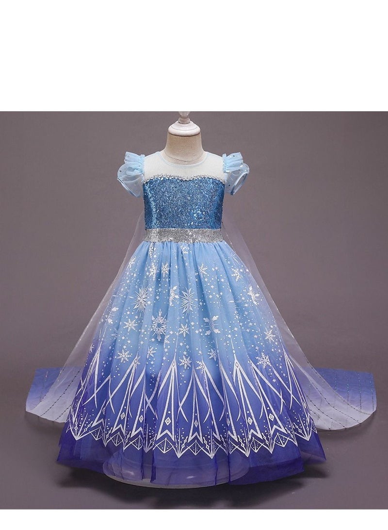 Princess Dress, Birthday Party Cosplay Costume For Girls - Image 4