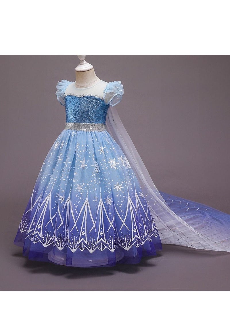 Princess Dress, Birthday Party Cosplay Costume For Girls - Image 3