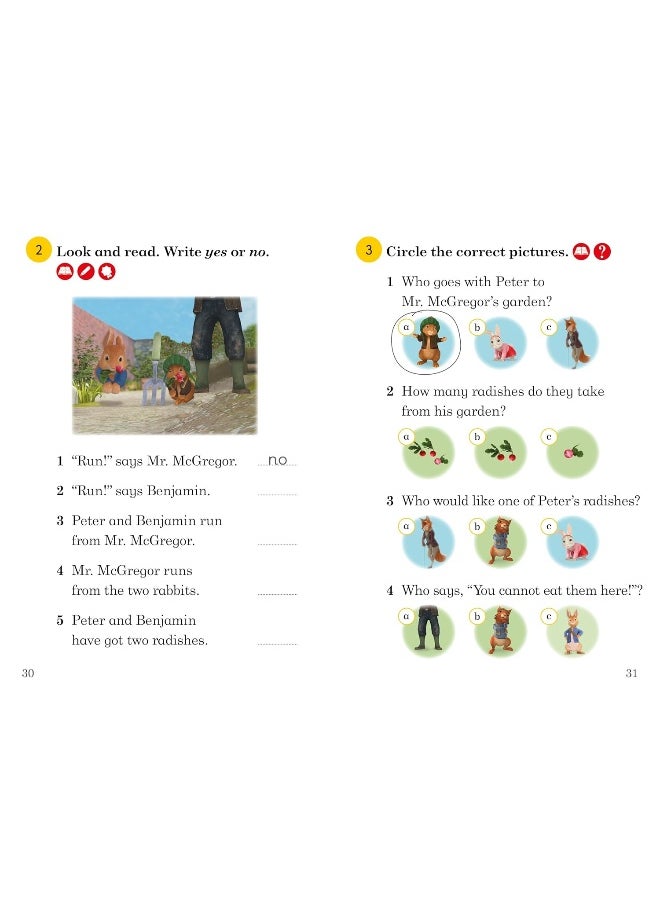 Ladybird Readers Level 1 - Peter Rabbit - Peter Rabbit and the Radish Robber (ELT Graded Reader)  - Image 2
