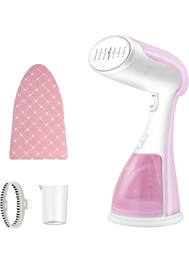 مكواة بخار الملابس، 1500 واط تسخين سريع، مكواة بخار محمولة للسفر مع بخار قوي، خزان ماء قابل للفصل سعة 300 مل، يتضمن لوح الكي، مزيل تجاعيد الأقمشة - Image 1