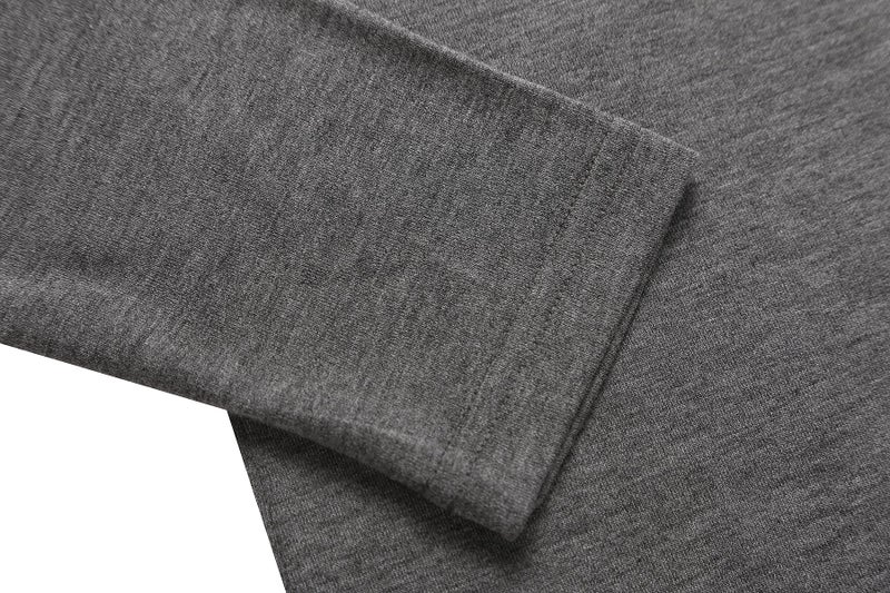 Herou Womens Turtleneck Casual Long Sleeve Slim Fitted Layer Tops Shirts Grey Medium - Image 3