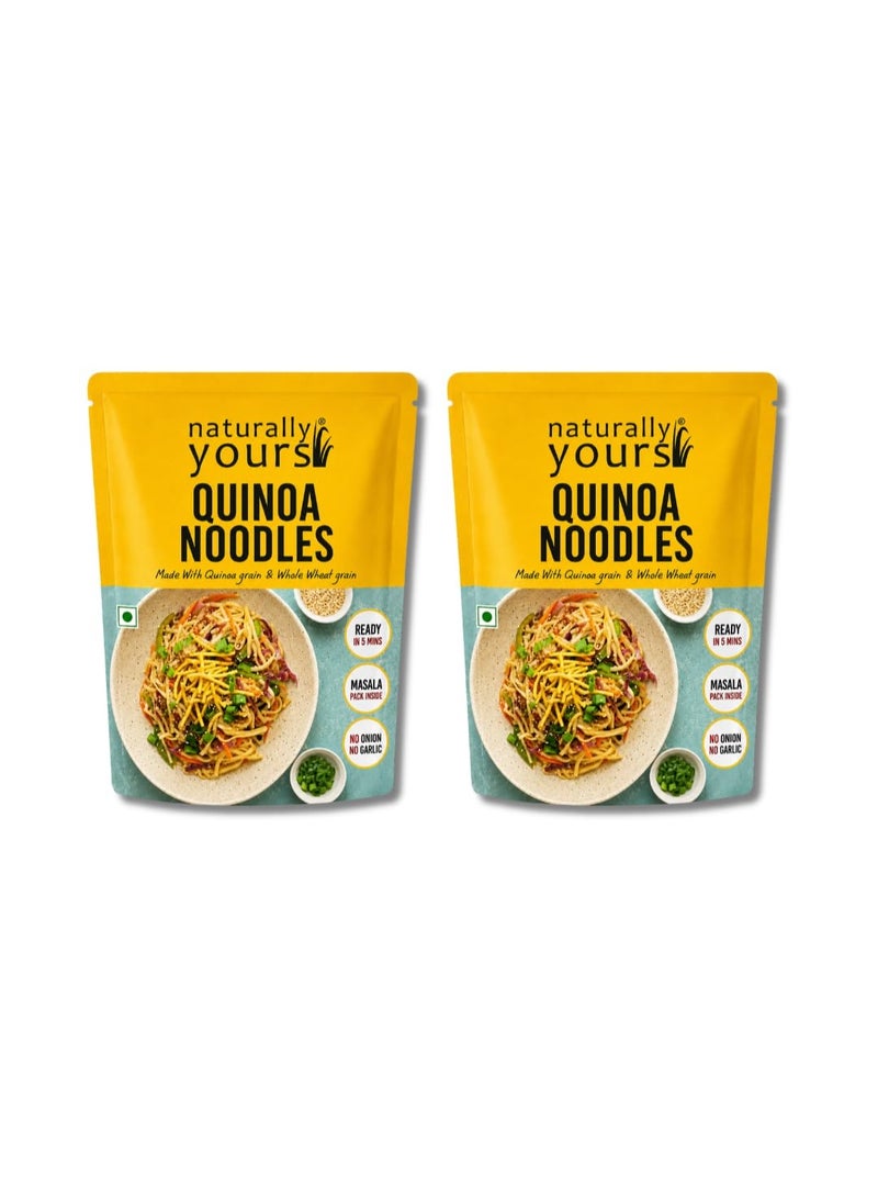 Naturally Yours Quinoa Hakka Noodles | High Protein | Jain | 180g x2 - Image 1