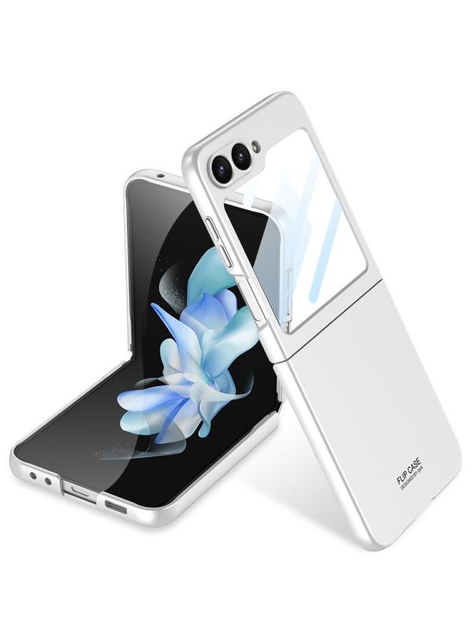 erorex For Samsung Galaxy Z Flip6 / Flip7 Fe Integrated Ultra-Thin Full Coverage Phone Case(Silver) - Image 1