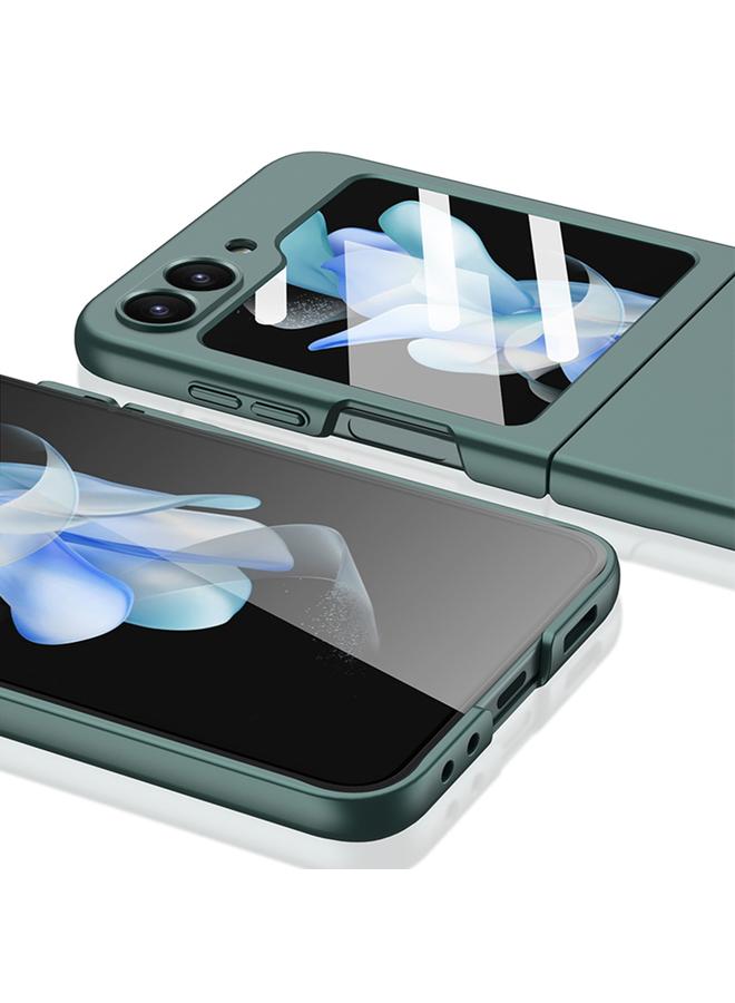 erorex For Samsung Galaxy Z Flip6 / Flip7 Fe Integrated Ultra-Thin Full Coverage Phone Case(Silver) - Image 4