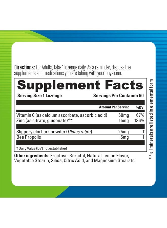 blueberry NATURALS Zinc Lozenges 60'S B0289 - Image 3