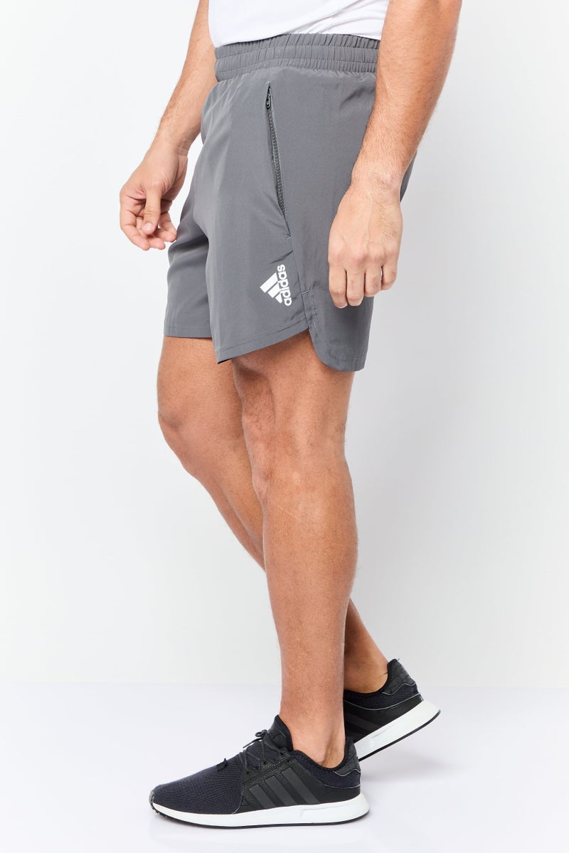 Adidas Men 7 Inseam Sportwear Fit Training Shorts, Grey - Image 3
