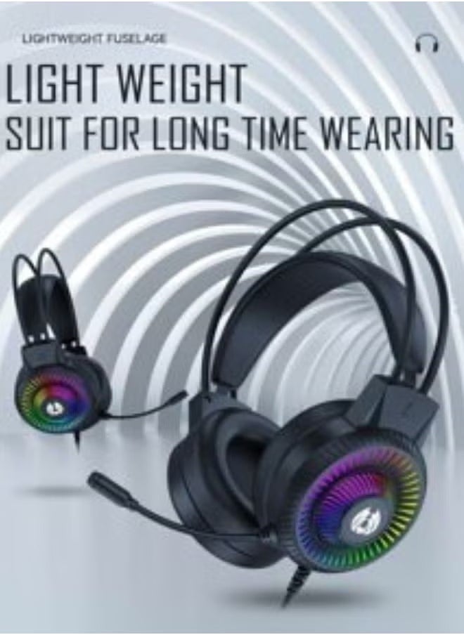 ELTRAZONE Wired RGB Gaming Headset with Noise-Cancelling Microphone, 3.5mm Audio Jack & USB Connection, LED Backlight, Comfortable Ear Cushions – Compatible with PC, PS4, Xbox for an Enhanced Gaming Sound Experience  - Image 5