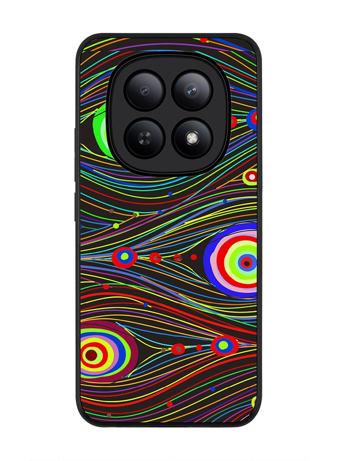 For Xiaomi Redmi Note 15 5G / Poco M8 Case,Slim fit Camera Protection, Shockproof Thin Phone cover  - Peacock Eyes