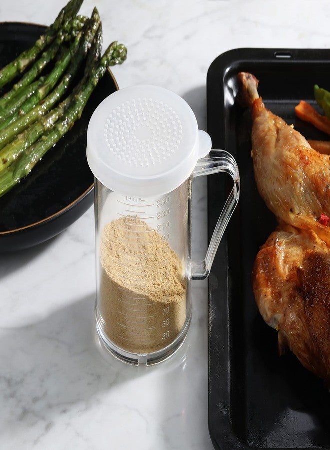 نيو ستار فود سيرفيس مغرفة بلاستيكية من نيو ستار فود سيرفيس 22513 مع غطاء ثلاثي قابل للإغلاق، علبة توابل وسكر وفلفل، 10 أونصة - Image 4