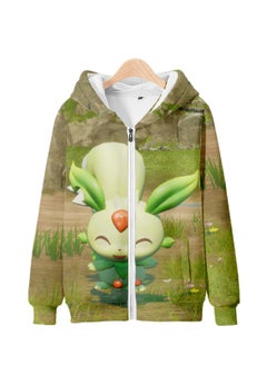 Palworld Phantom Beast Palu Game Zipper Hooded Sweatshirt 3D Printed Zipper for Adults and Children