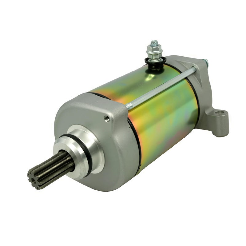 Starter Motor Replacement for Yamaha UTV Rhino 450 660 ATV Grizzly 450 660 Kodiak 400 450 Wolverine 450 with 9 Tooth 12V Starter Motor OE Replace  4WV818000000 4WV818900000 5KM818900000