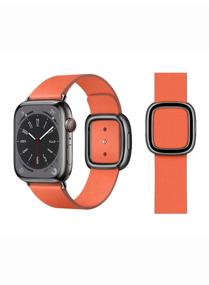 vesus Leather Replacement Band For Apple Watch 49/45/44/42mm Series Ultra/8/7/6/5/4/SE