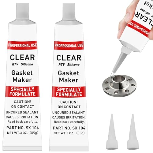 EIGTWEN 170g RTV Silicone Gasket Maker, Clear Silicone Sealant Shockproof and Leakproof, High Temperature Resistant, RTV Sealant Can be Used in Engines, Transmissions, Superchargers and All Types of Gaskets - Image 1