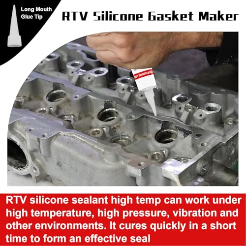 EIGTWEN 170g RTV Silicone Gasket Maker, Clear Silicone Sealant Shockproof and Leakproof, High Temperature Resistant, RTV Sealant Can be Used in Engines, Transmissions, Superchargers and All Types of Gaskets - Image 2