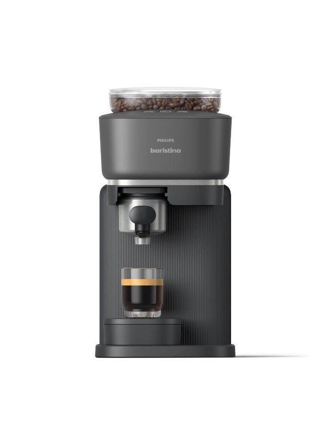 Philips Baristina Semi-Automatic Espresso Machine, Black - BAR300/60 - Image 1