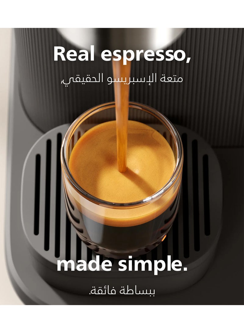 فيليبس ماكينة إسبريسو شبه أوتوماتيكية Philips Baristina، لون أسود - BAR300/60 - Image 2