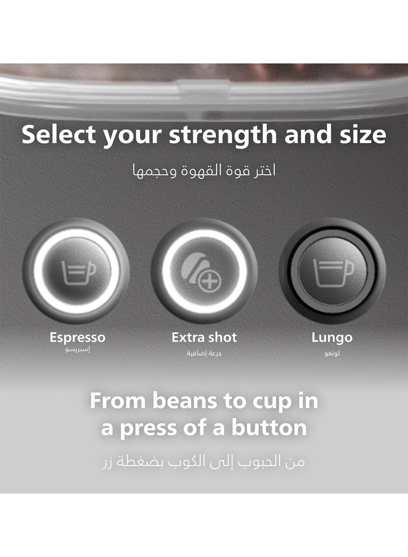 فيليبس ماكينة إسبريسو شبه أوتوماتيكية Philips Baristina، لون أسود - BAR300/60 - Image 4