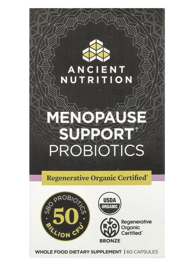 Ancient Nutrition - Menopause Support Probiotics 50 Billion CFU 60 Capsules - Image 1