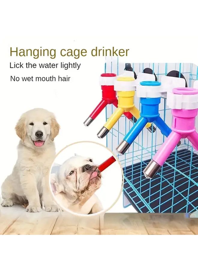 Assorted Colors Pet Hanging Waterer For Cats Dogs Rabbits Easy To Clean And Refill 1pc - Image 2