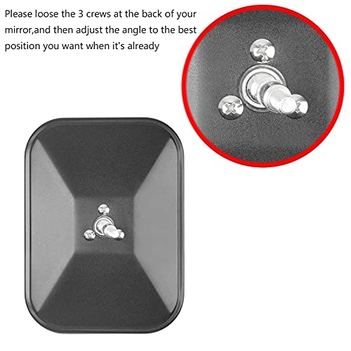 Moker Door-off Mirrors for Jeep Wrangler - Door Hinge Mirrors Adjustable Quicker Install Doorless Side Mirrors for Safe Door Off Driving，Compatible with Jeep Wrangler CJ YJ TJ JK JL JT - Pair - Image 5