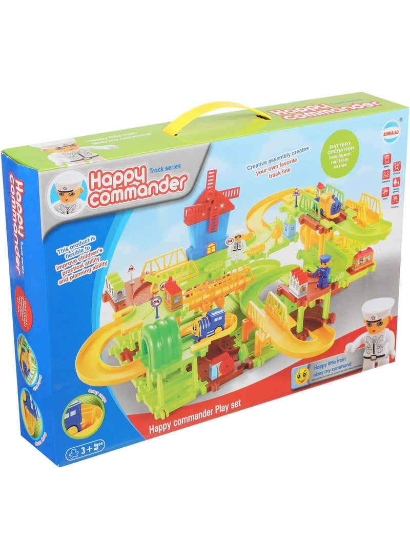 Happy Commander Track Set from  Track Collection - Multicolor - 28 Pieces - Image 1