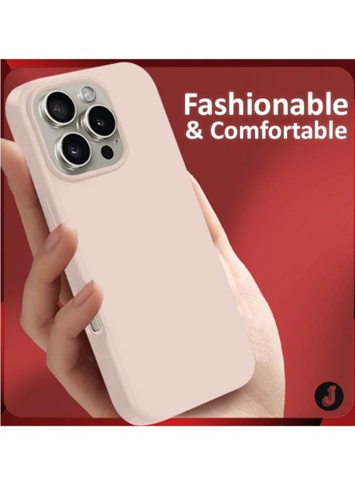 JAJEEK "NEW Liquid Silicone Case for iPhone 16 Pro - Ultra Slim Design, Soft Anti-Scratch Microfiber Lining & Drop Protection" - Image 4