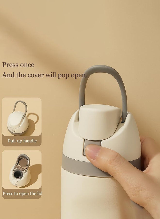 Insulated 32oz Stainless Steel Water Bottle with Straw - Leakproof for Sport & Travel - Image 3