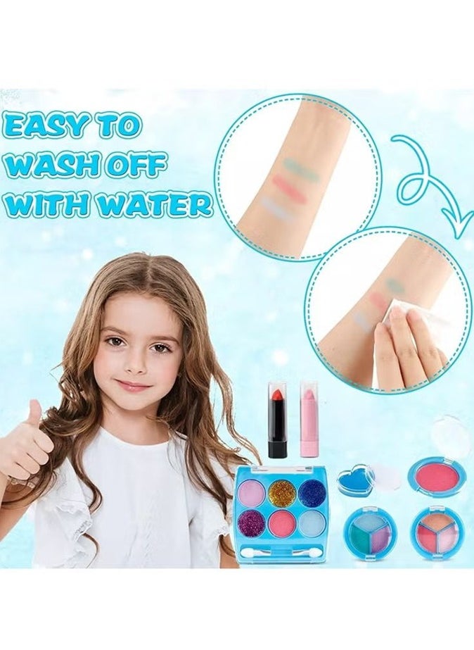 BLOOMING TIME 32pcs Children's Cosmetic Bags, Washable Cosmetic Toys, Gifts For Little Girls, Makeup Games, Makeup Toys, Portable Travel Games  - Image 3