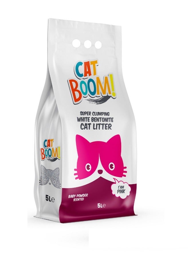 Cat Bentonite Cat Litter Baby Powder 5 L - Image 1