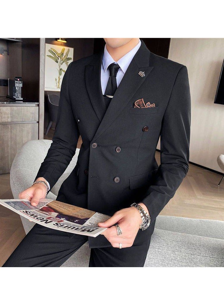 KUYING New Men's Casual Velvet Suit Jacket  - Image 1