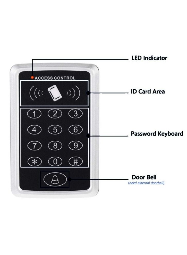 بلو فيلد Bluefield Standalone Access 500 Cards Pins Capacity 12 V