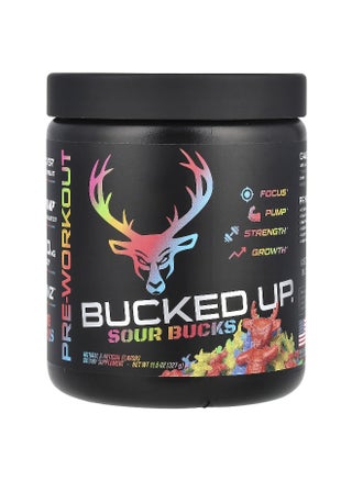Bucked Up, Pre-Workout, Sour Bucks, Sour Gummy Candy, 11.5 oz (327 g) - pzsku/Z53B0FF29F86C25E5A02CZ/45/_/1745336295/4475e055-f6bd-4c29-a85d-118c27503b89