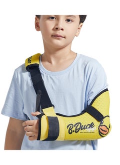 Velpeau Kids Arm Sling Shoulder Immobilizer with Waist Strap Sponge Filled Design Arm Support Brace for Children Boys Girls  - Image 1