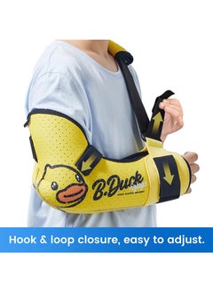Velpeau Kids Arm Sling Shoulder Immobilizer with Waist Strap Sponge Filled Design Arm Support Brace for Children Boys Girls  - Image 4
