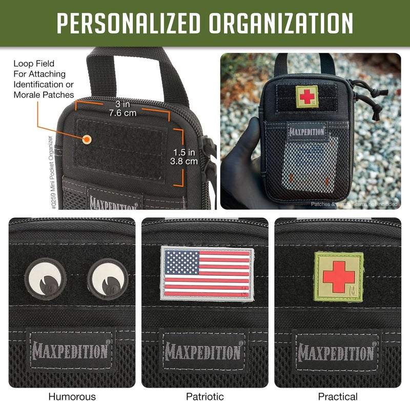 Maxpedition Mini Pocket Organizer in Black - Compact Utility Storage Solution - Image 5