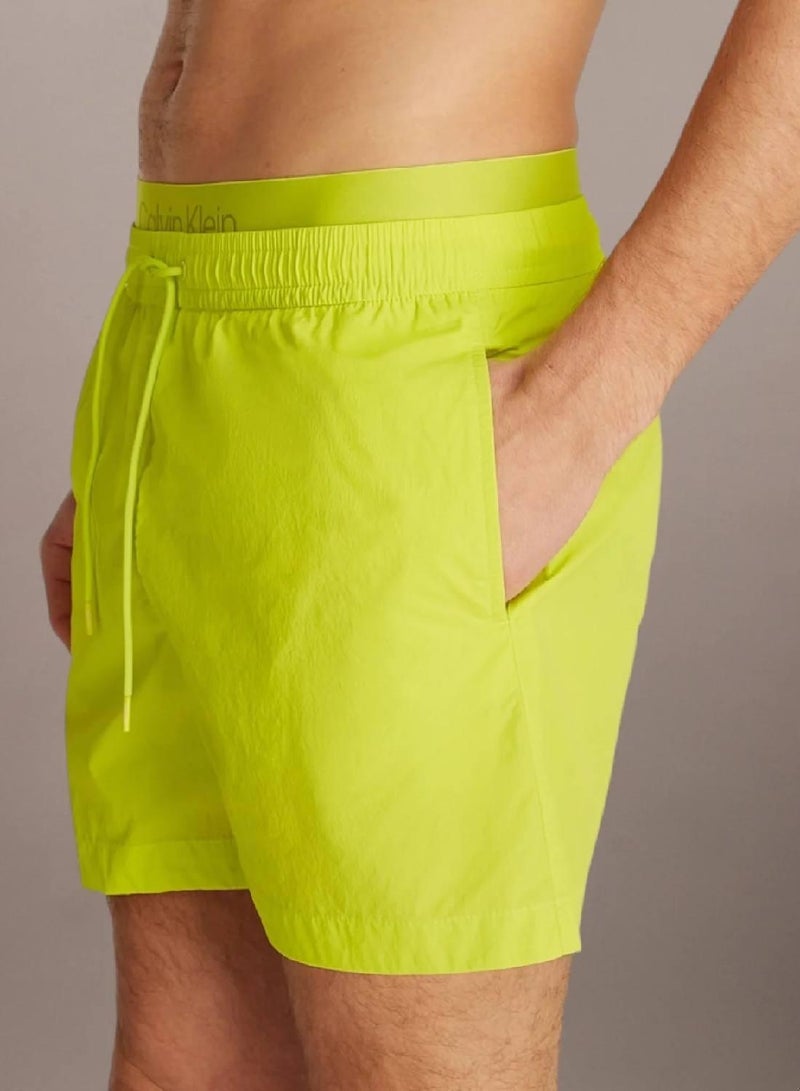 كالفن كلاين جينز شورت سباحة بخصر مزدوج من النايلون الناعم سي كيه - Image 3