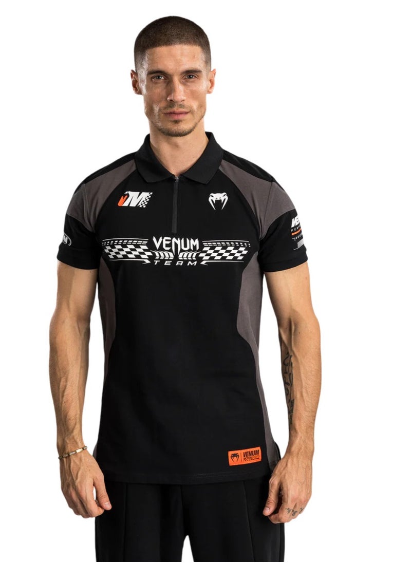 VENUM - VENUM MOTORSPORT POLOS COTTON DEEP BLACK - Image 1