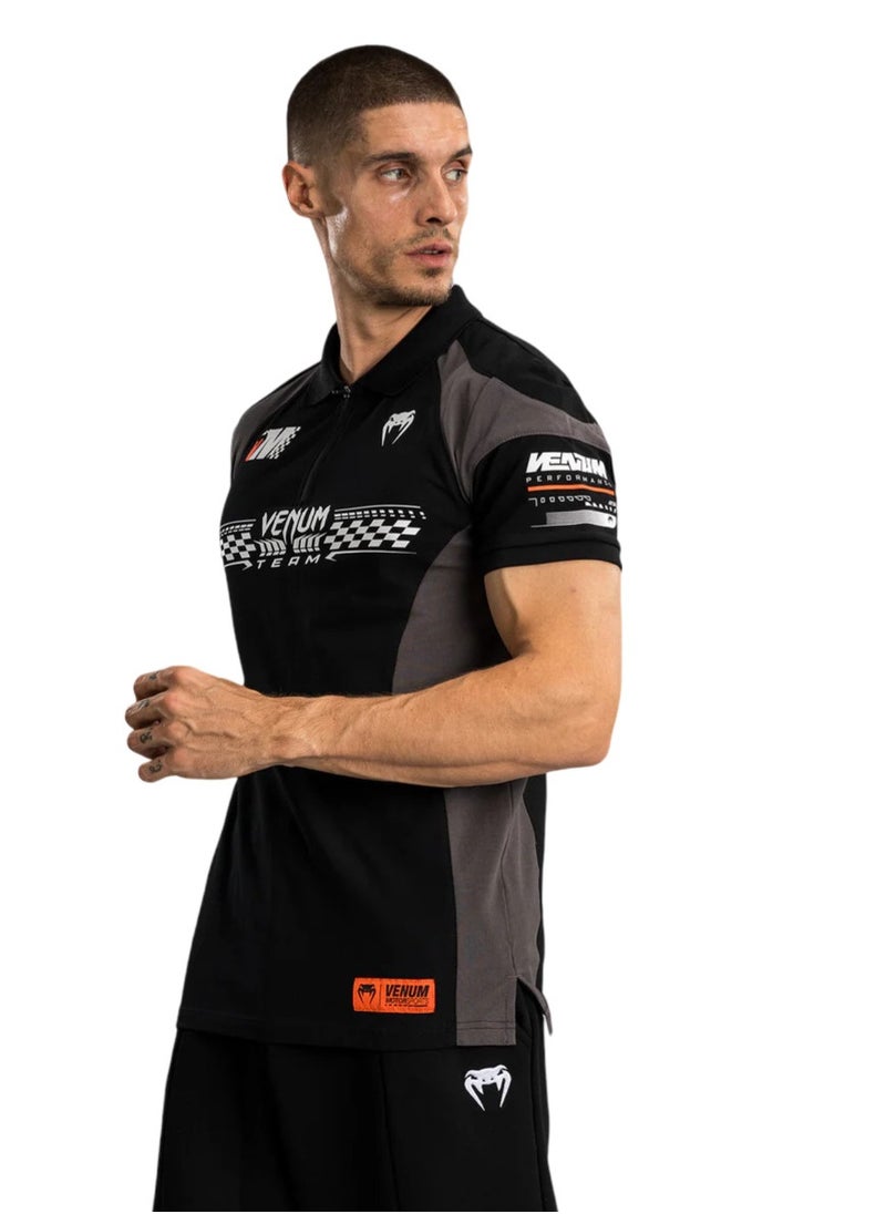 VENUM - VENUM MOTORSPORT POLOS COTTON DEEP BLACK - Image 1