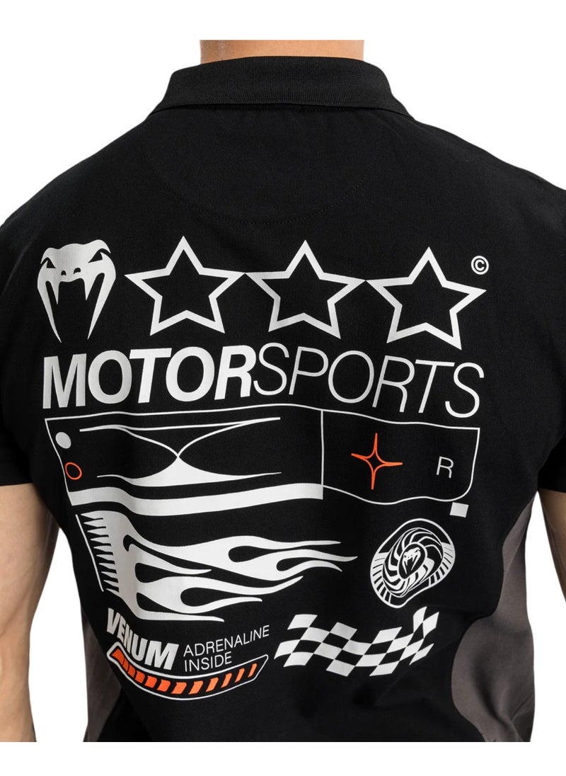 VENUM - VENUM MOTORSPORT POLOS COTTON DEEP BLACK - Image 1