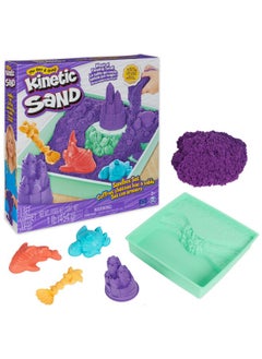 Kinetic Sand Kinetic Sand Sandbox Set, 1lb Purple Play Sand, Sandbox Storage, 4 Molds and Tools, Sensory Toys, Christmas Gifts for Kids Ages 3+  - Image 1