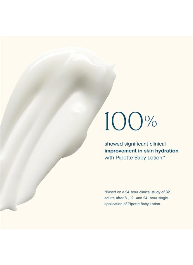 pipette New & Improved Formula Baby Lotion, Hydration, Natural Moisture of Baby's Delicate Skin, Renewable Plant-Derived Squalane, Fragrance-Free Lotion, 6 fl. oz (3000991)  - Image 2