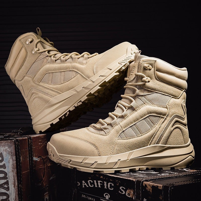 Magnan Plus Size Breathable Light Special Forces Outdoor Hiking Wear-Resistant Training Combat Boots Low-Top Military Boots For Men - Image 4