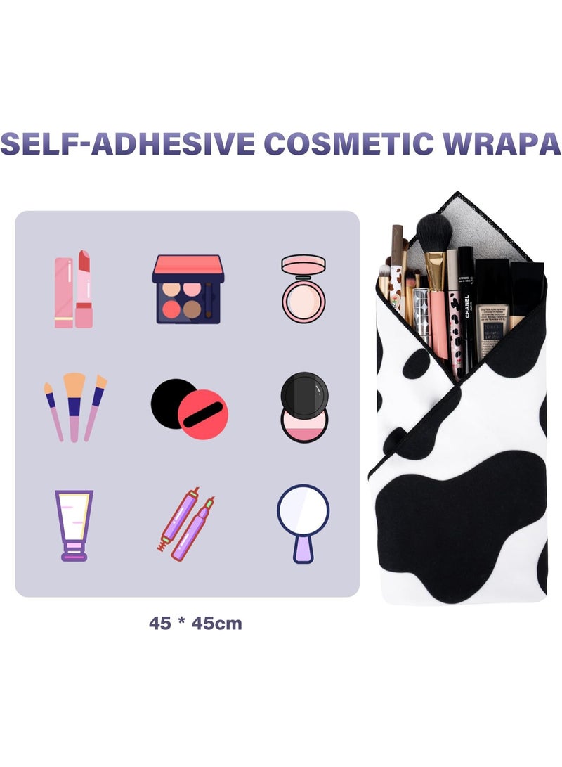 Self-Adhesive Magic Cloth Makeup Bag, Portable Protective Cosmetic Pouch, Camera Lens Wrap, Stylish Travel Organizer for Beauty Essentials, Travel, Gifts & Daily Use - Image 2