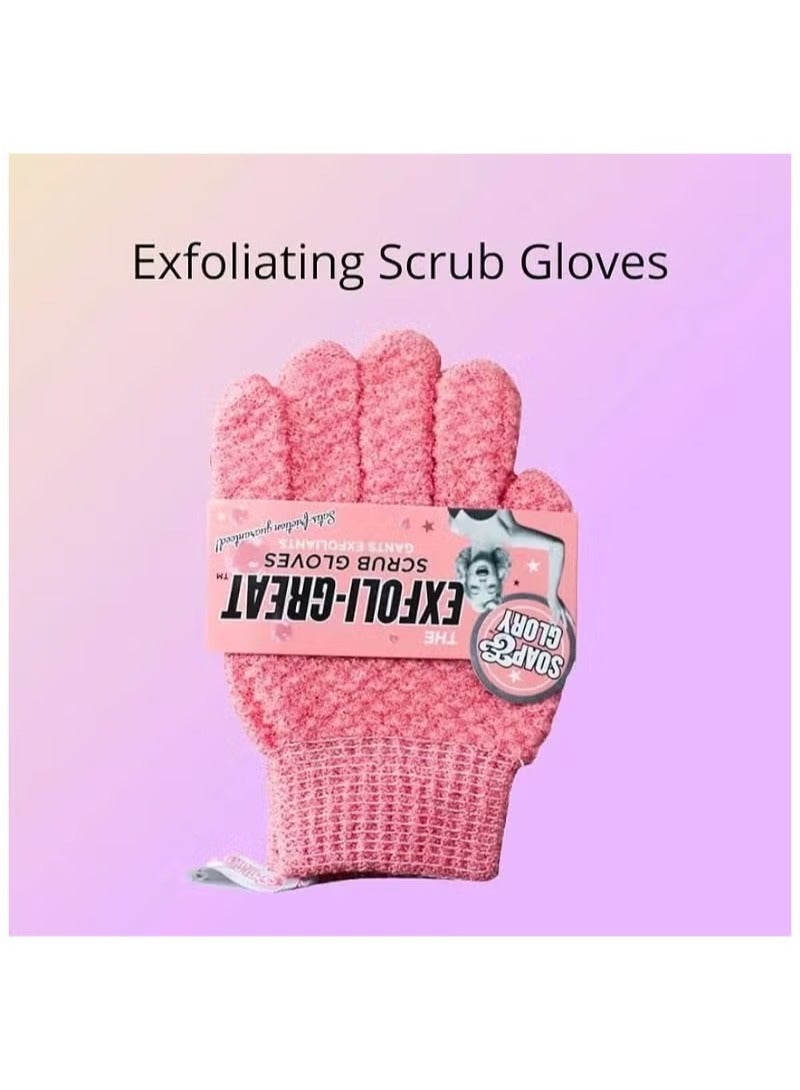 Soap & Glory Exfoliating Scrub Gloves Pink - Image 3