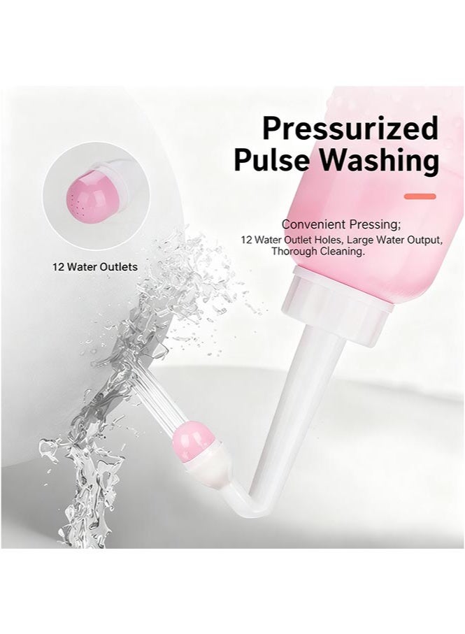 BAEKO Upside Down Peri Bottle for Postpartum Care | The Washer for Perineal Recovery and Cleansing After Birth. Color: Pink - Image 2