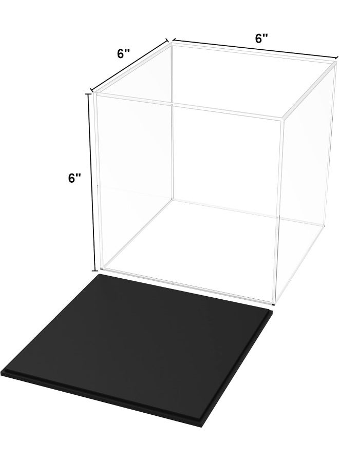 TPGP Fully Assembled Acrylic Display Case, 6 Inch Clear Acrylic Box For Display Collectible, Countertop Alternative Glass Case For Home Storage And Organizing Toys - Image 5