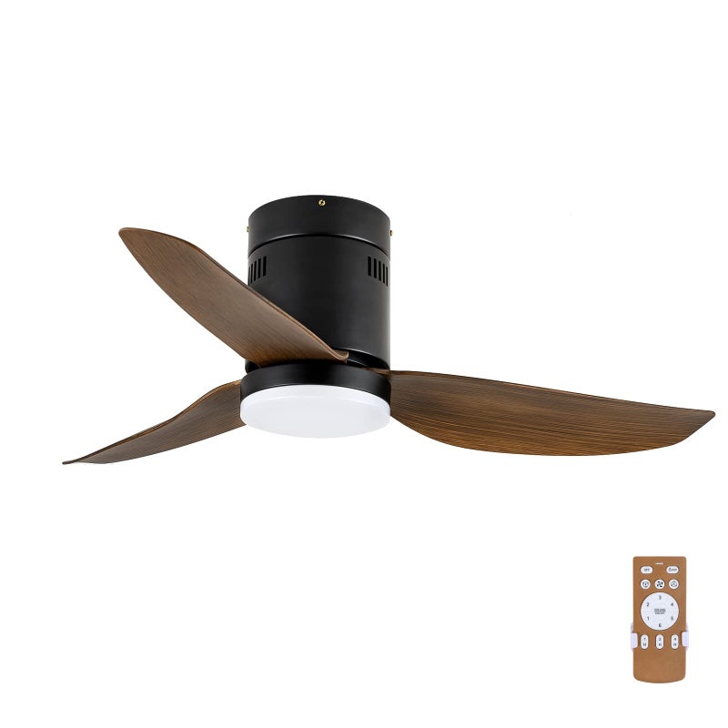 Simple Deluxe Simple Deluxe 40 Ceiling Fans with Lights and Remote Outdoor Ceiling Fans for Patios with Light Easy to Install Ceiling Fan with Reversible Motor and Wooden Blade for All Seasons 